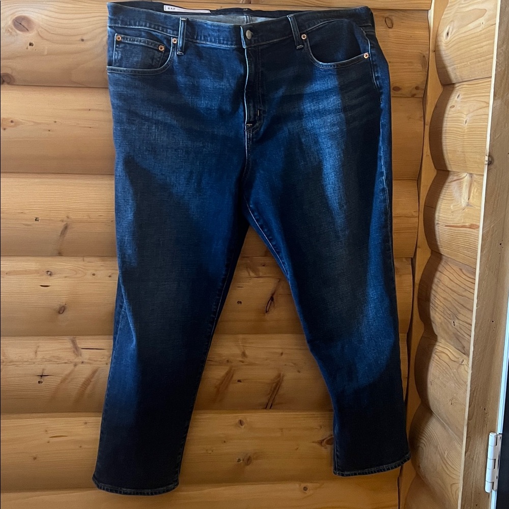 Size 18 S GAP Women's Girlfriend Mid Rise Jeans - Dark wash